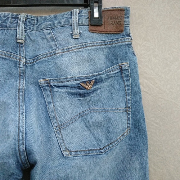 emporio armani j45 regular fit jeans blue